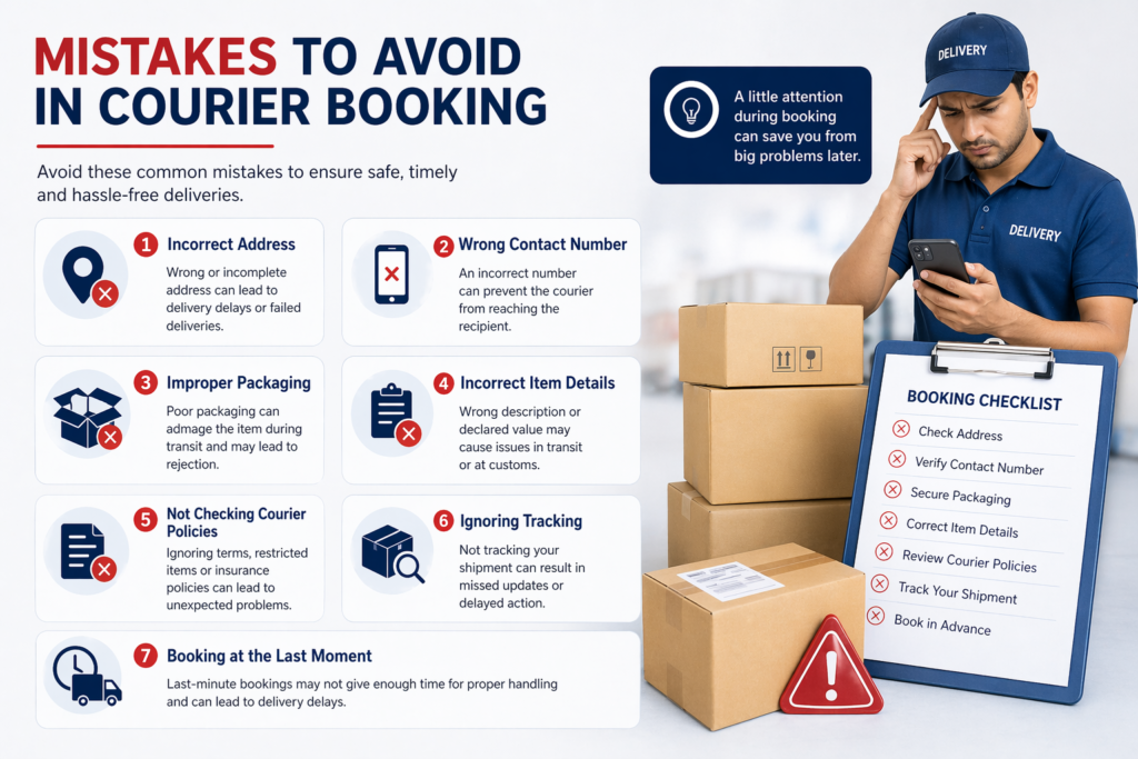 common courier mistakes to avoid in India wrong address packaging tracking errors